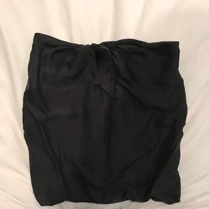 Proenza Schouler tie front black sleeveless top